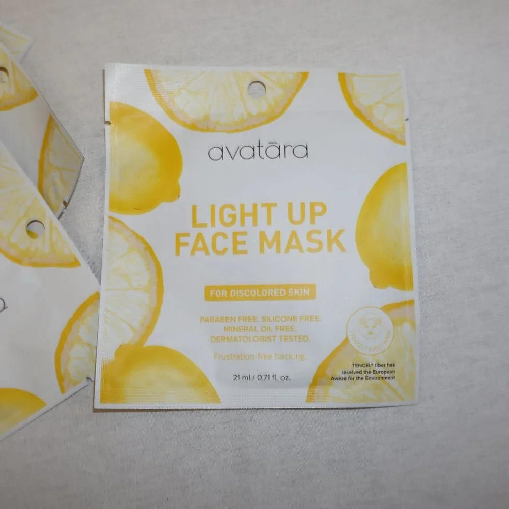 8 AVATARA Light up face Mask Sealed facial brightening sheet masks